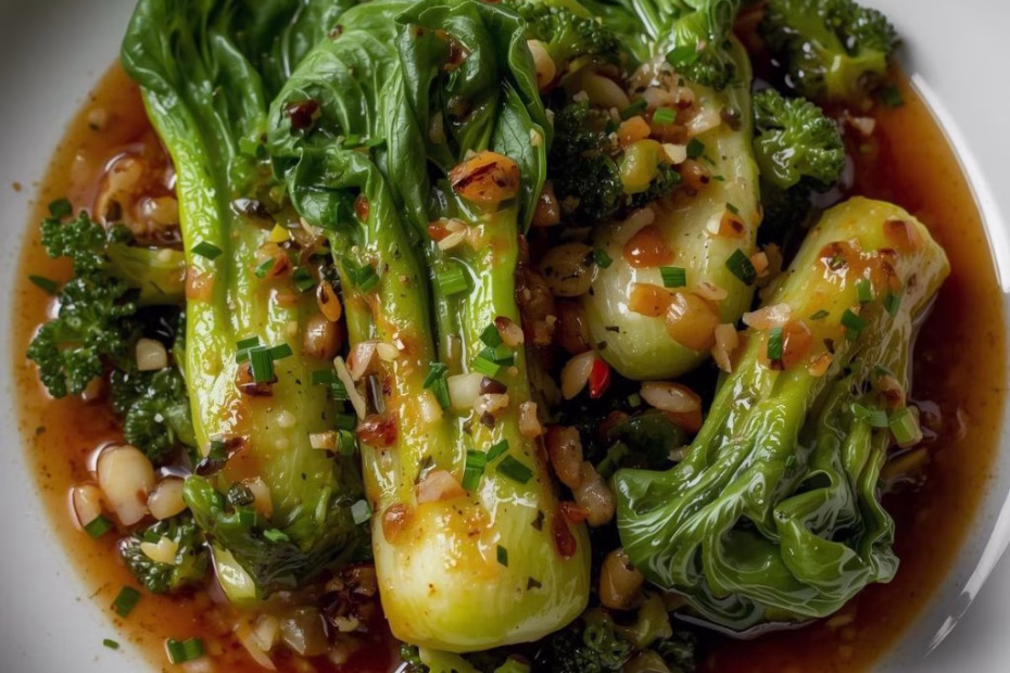 Bok Choy with Garlic Soy Sauce Recipe
