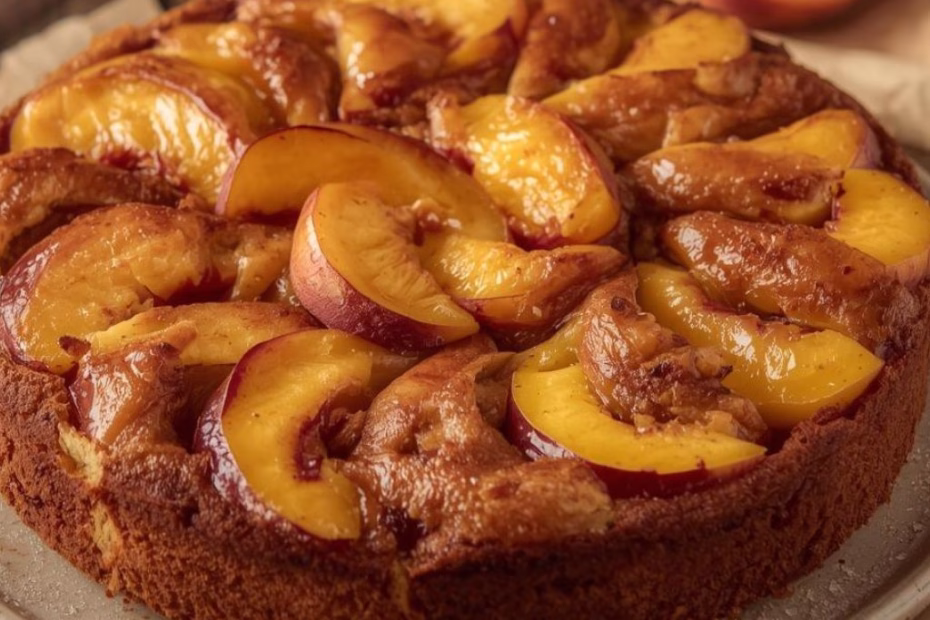 Brown Sugar Peach Cake Recipe