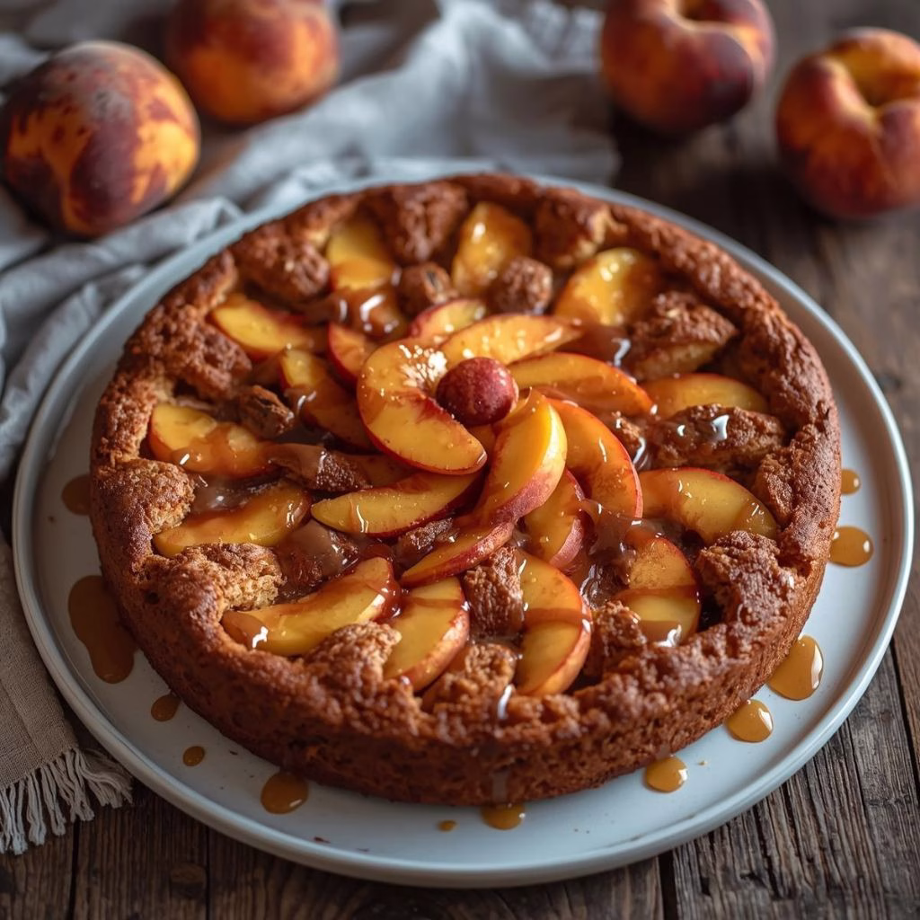 Brown Sugar Peach Cake Recipe