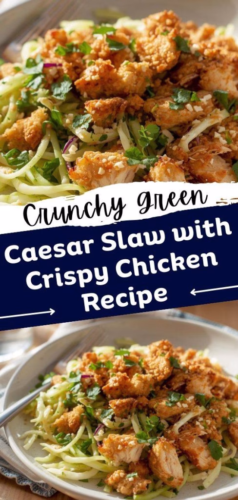 Caesar Slaw with Crispy Chicken Recipe