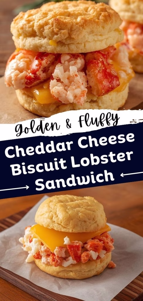Cheddar Cheese Biscuit Lobster Sandwich Recipe