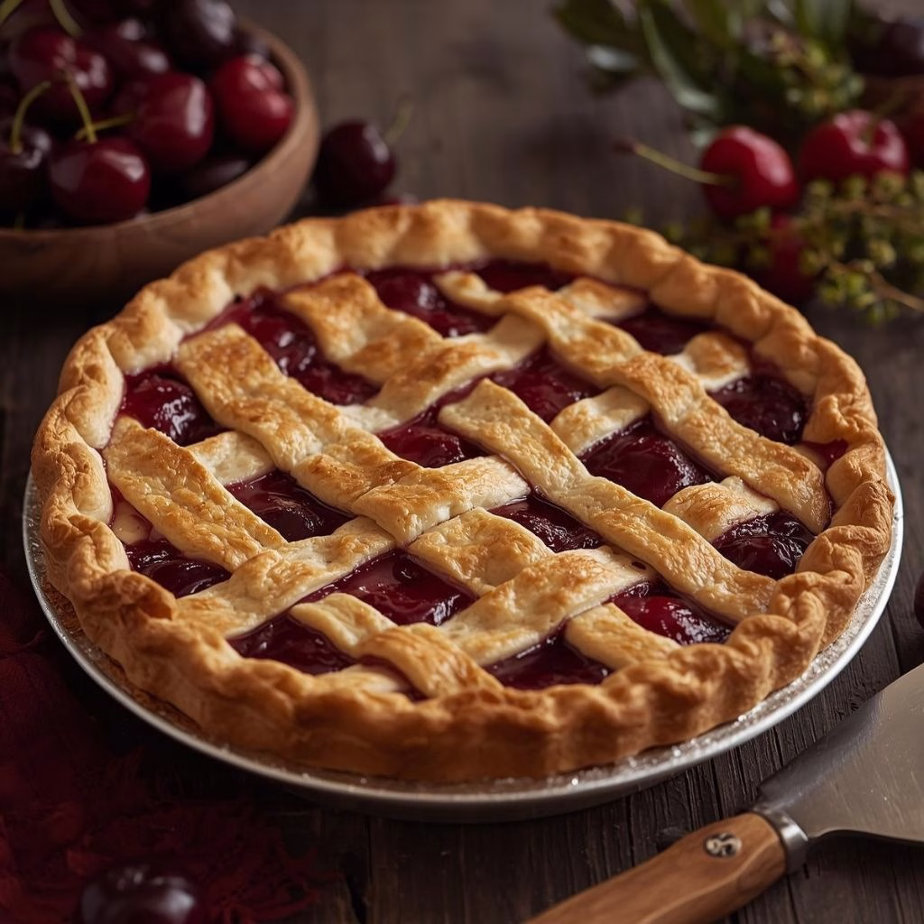 Cherry Pie with Flaky Crust Recipe