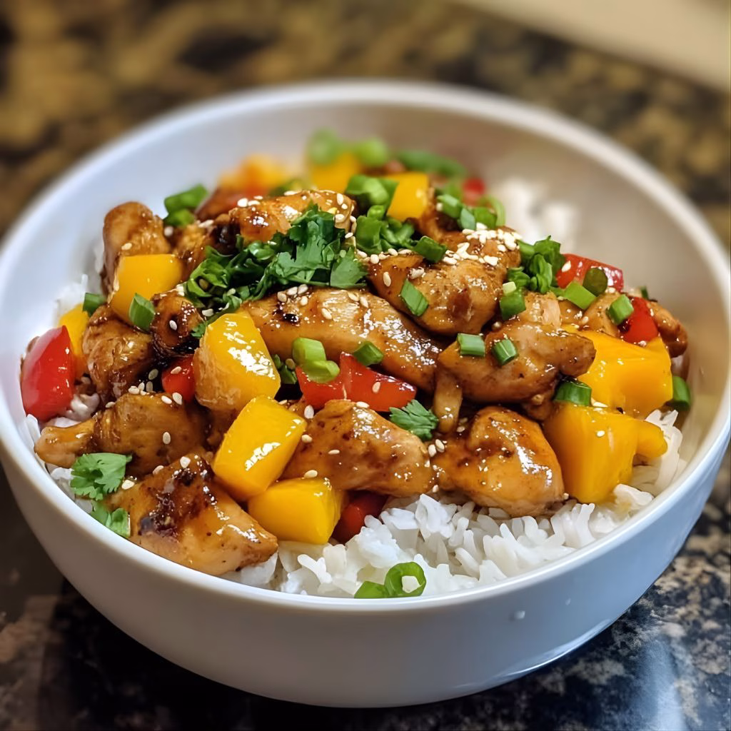 Chinese Style Mango Chicken Stir Fry Recipe