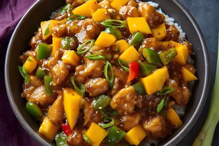 Chinese Style Mango Chicken Stir Fry Recipe