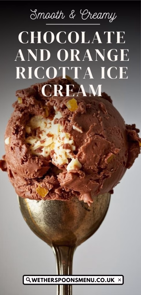 Chocolate and Orange Ricotta Ice Cream Recipe