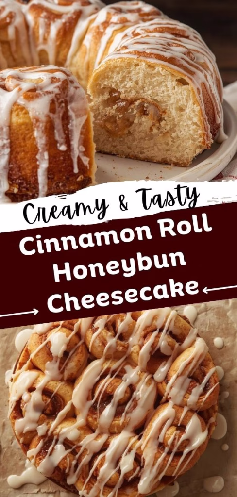 Cinnamon Roll Honeybun Cheesecake Recipe