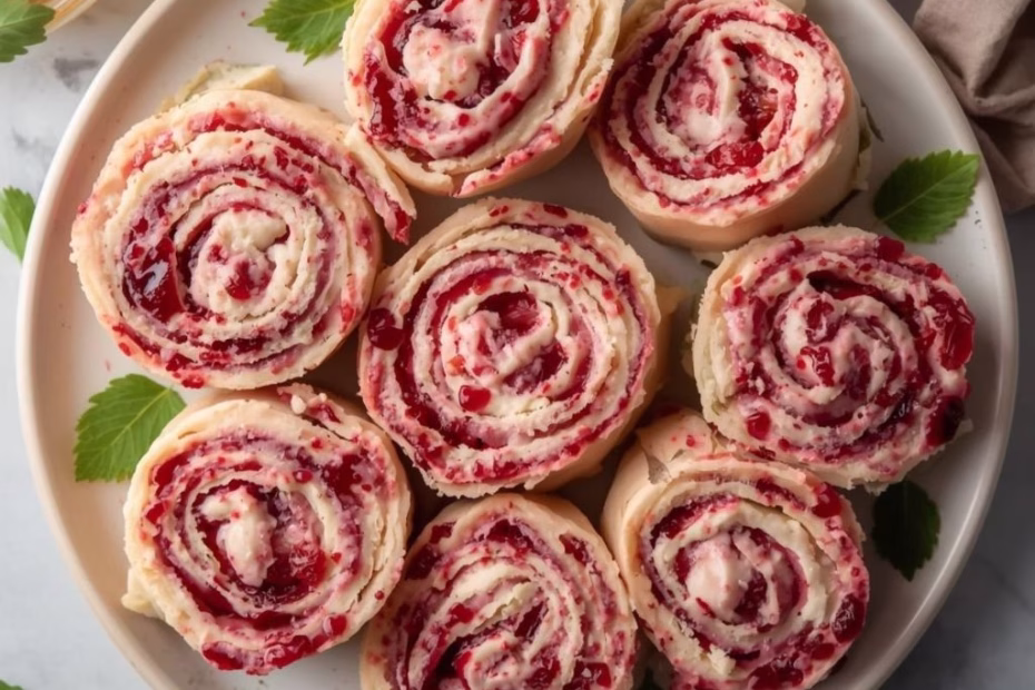 Cranberry Feta Pinwheels with Cream Cheese Recipe