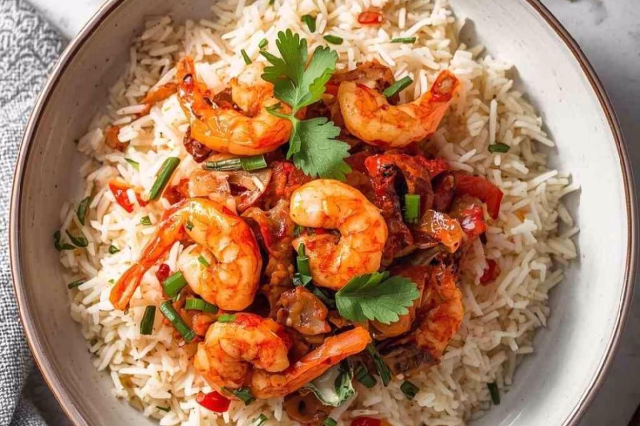 Crispy Rice with Spicy Shrimp Salad Recipe