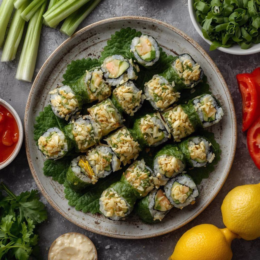 Cucumber Wrapped Sushi Roll Recipe