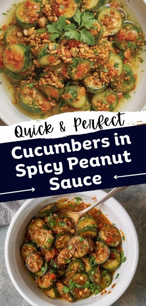 Cucumbers in Spicy Peanut Sauce Recipe