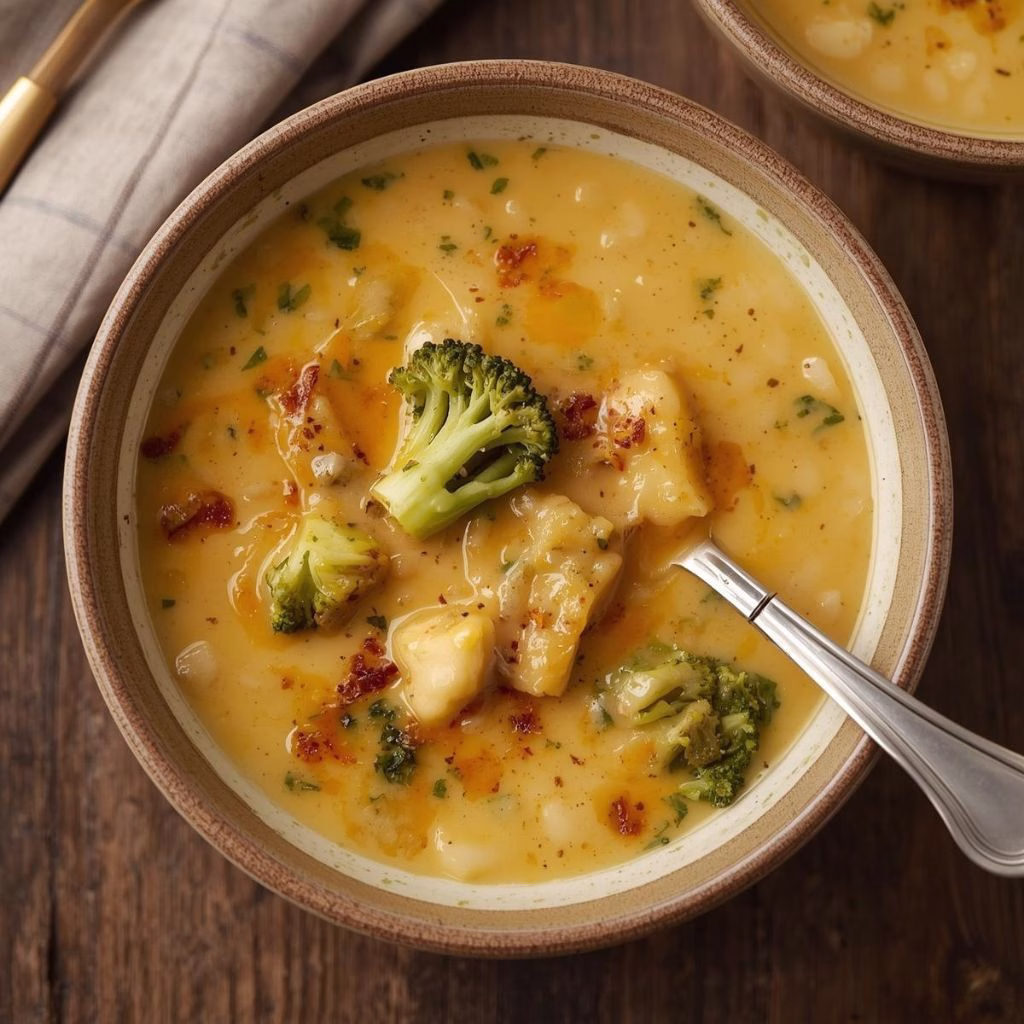 Easy Panera Copycat Broccoli Cheddar Soup Recipe