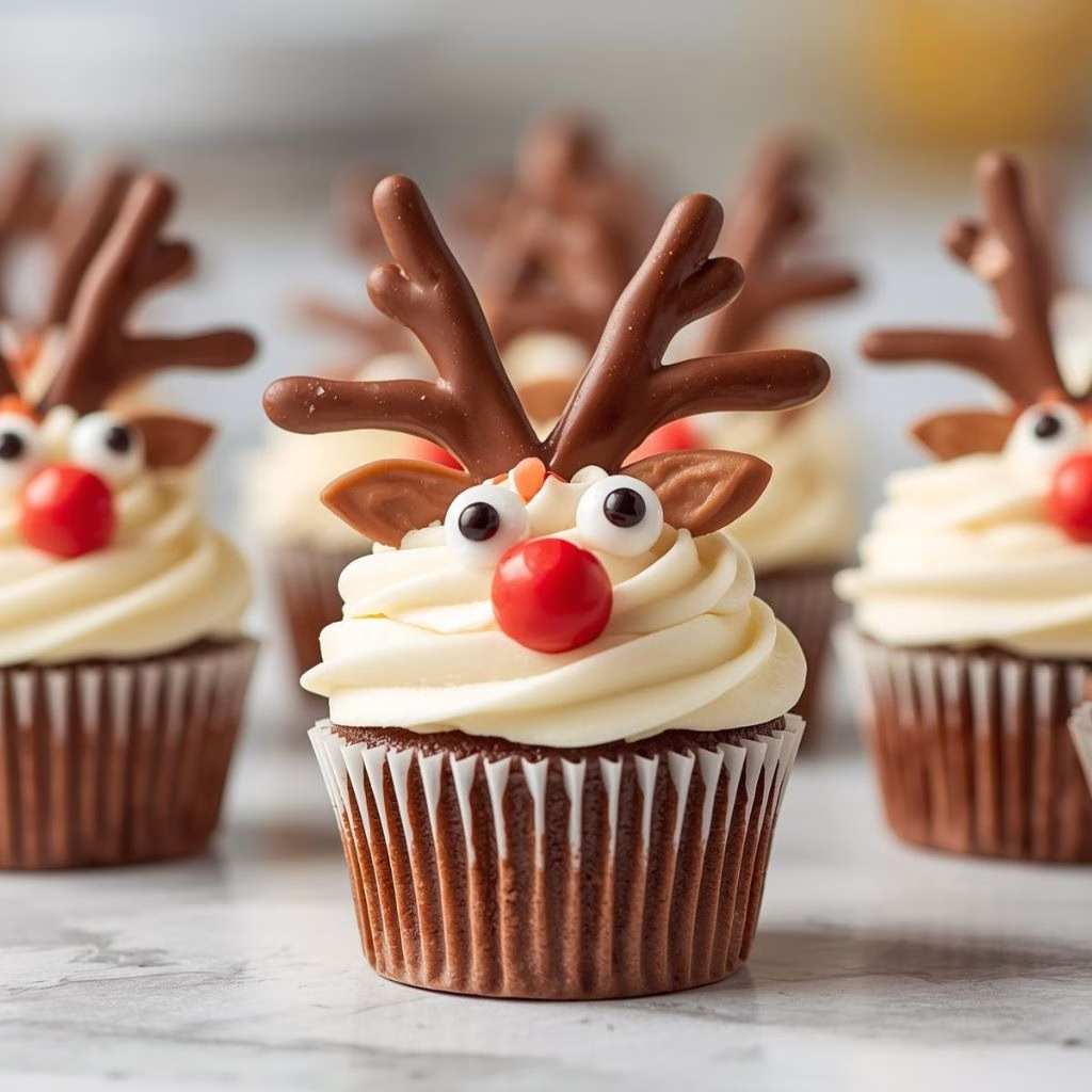 Easy Reindeer Cupcakes Recipe