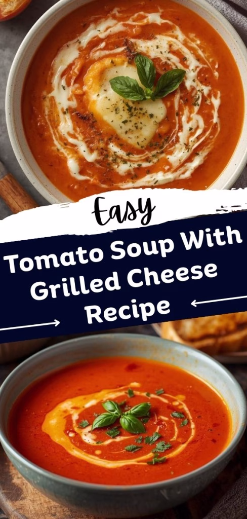 Easy Tomato Soup With Grilled Cheese Recipe