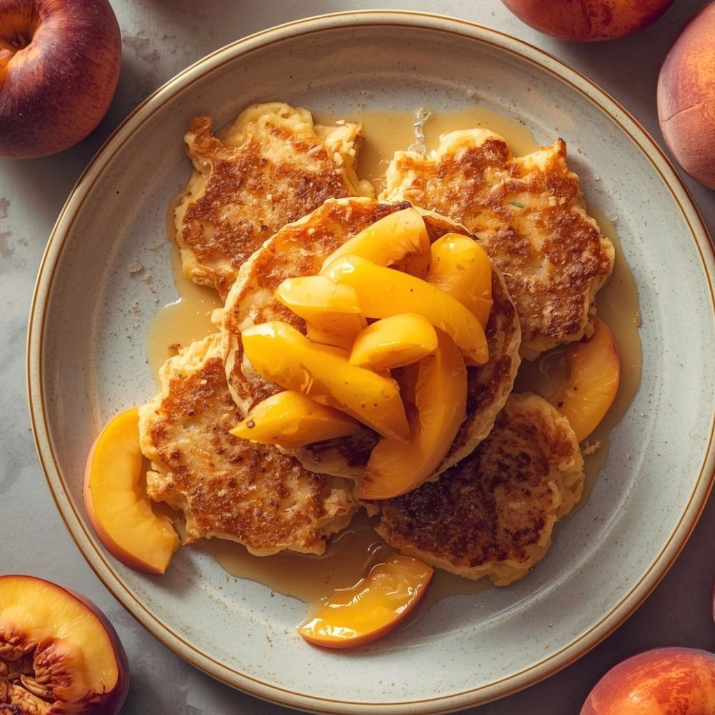 Fresh Peach Fritters Recipe