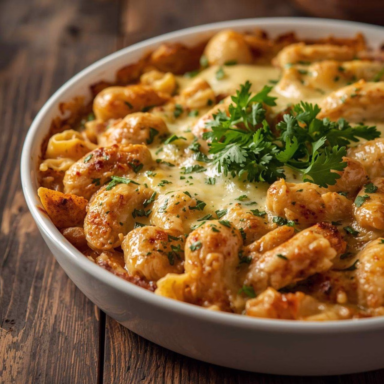 Garlic Parmesan Chicken Pasta Bake Recipe