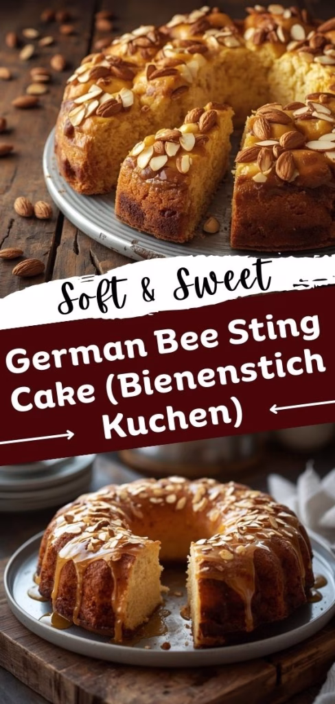 German Bee Sting Cake (Bienenstich Kuchen) Recipe
