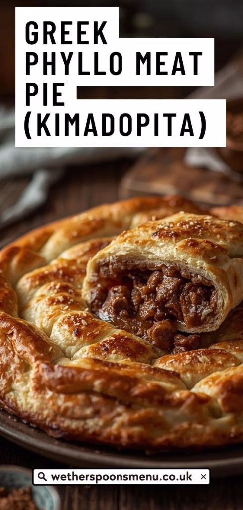 Greek Phyllo Meat Pie (Kimadopita) Recipe