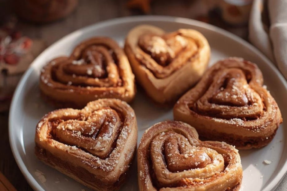 Heart Shaped Cinnamon Rolls Recipe