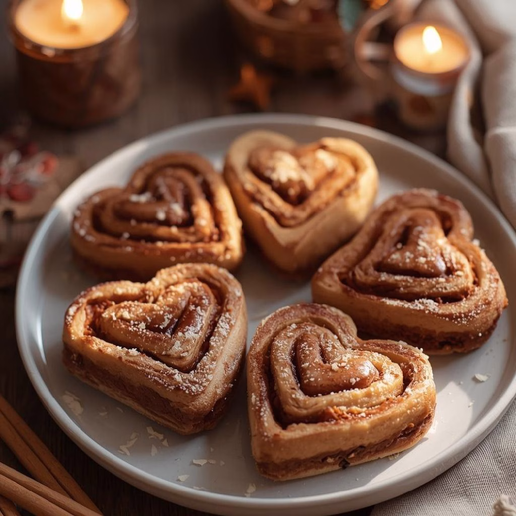 Heart Shaped Cinnamon Rolls Recipe