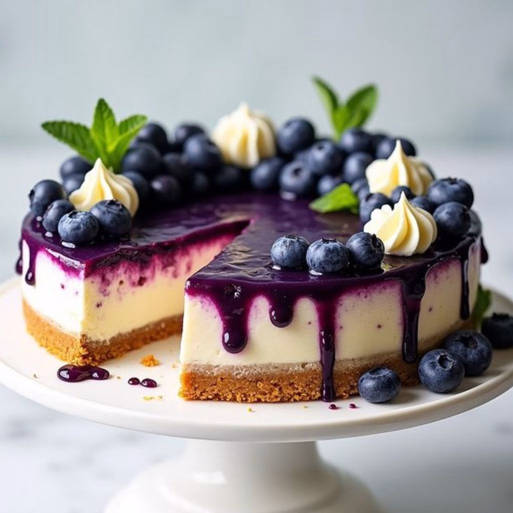 Irresistible Blueberry Dream Cheesecake Recipe