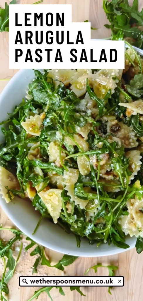 Lemon Arugula Pasta Salad Recipe