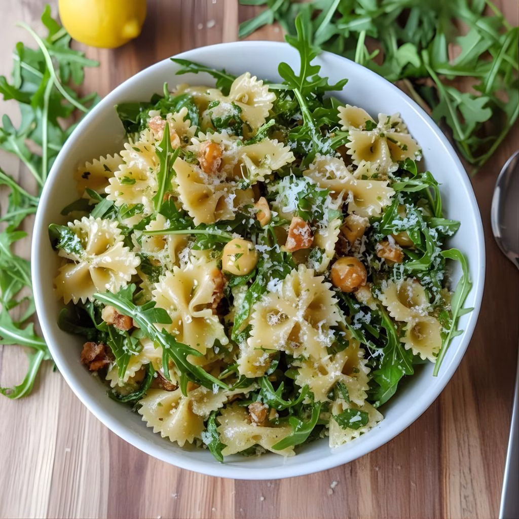 Lemon Arugula Pasta Salad Recipe