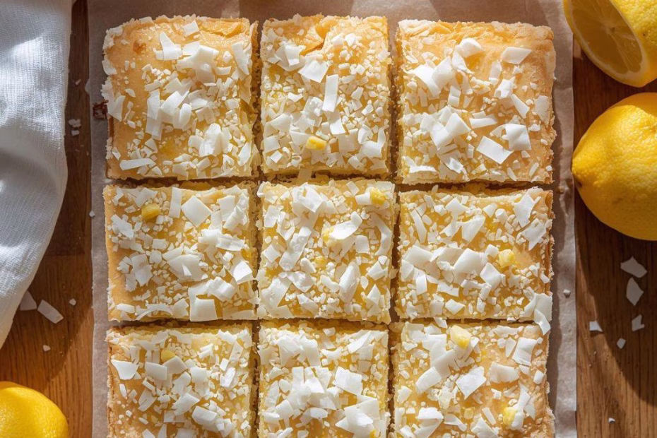 Lemon Coconut Bars Recipe