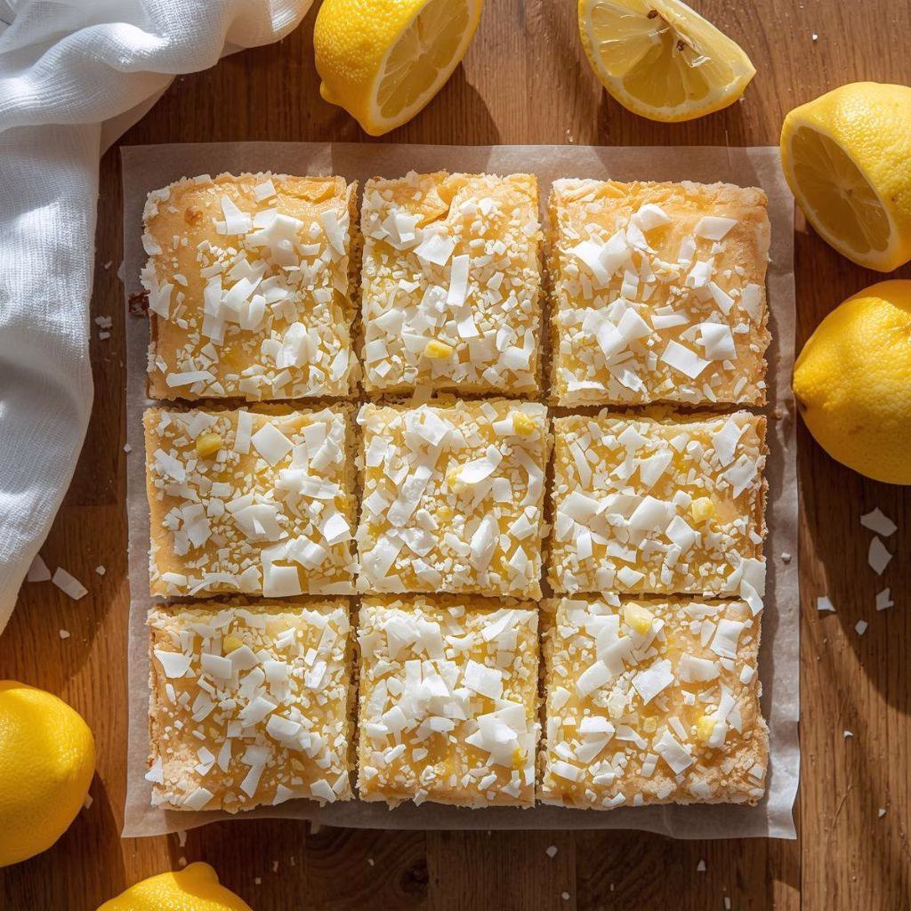 Lemon Coconut Bars Recipe