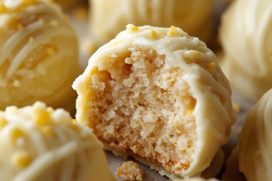 Lemon White Chocolate Truffles Recipe