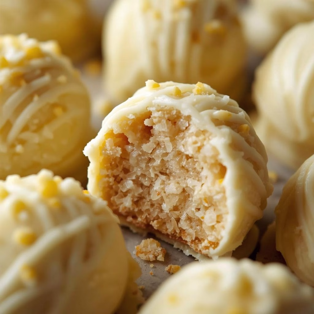 Lemon White Chocolate Truffles Recipe