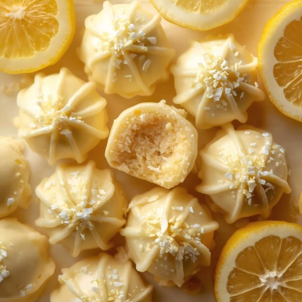 Lemon White Chocolate Truffles Recipe