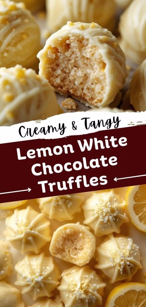 Lemon White Chocolate Truffles Recipe