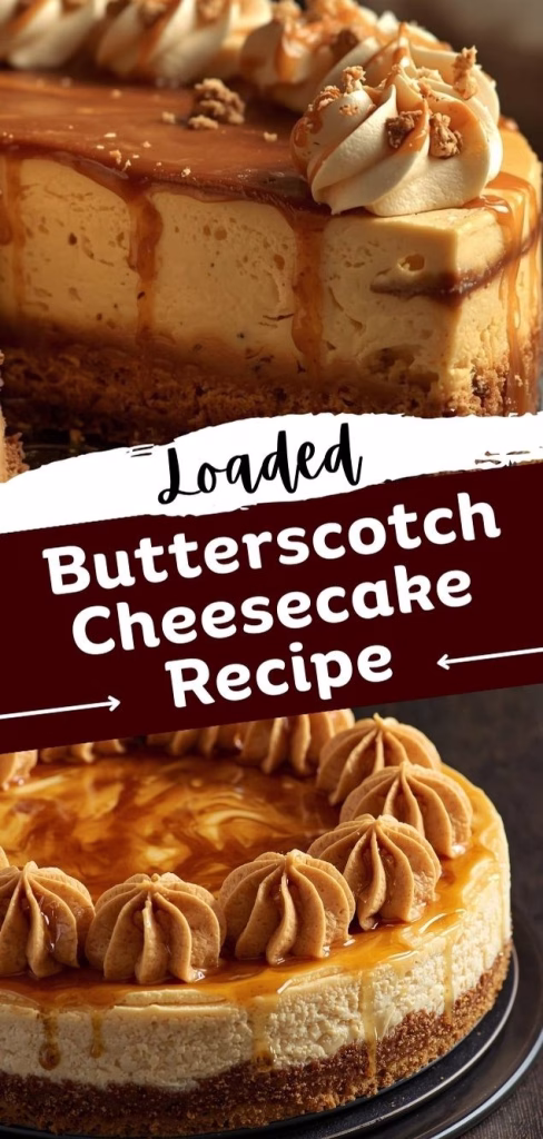 Loaded Butterscotch Cheesecake Recipe