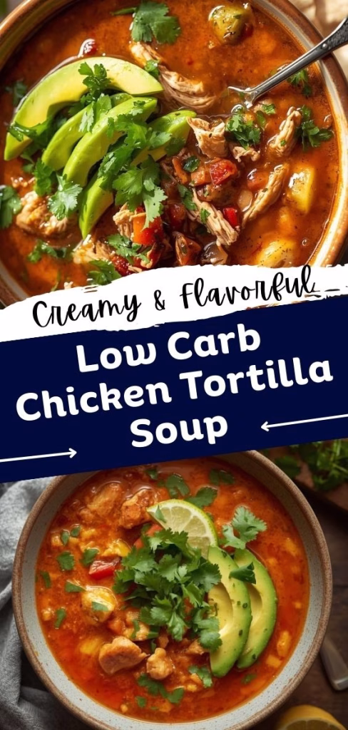 Low Carb Chicken Tortilla Soup Recipe