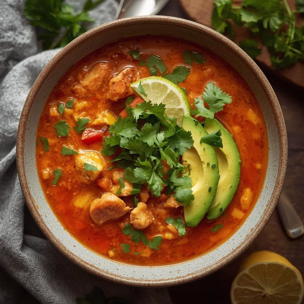 Low Carb Chicken Tortilla Soup Recipe