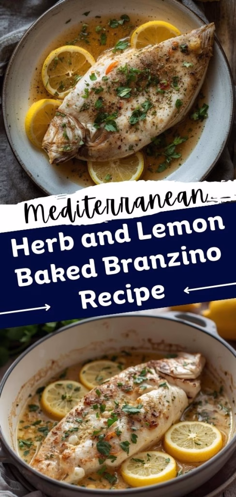 Mediterranean Herb and Lemon Baked Branzino Recipe