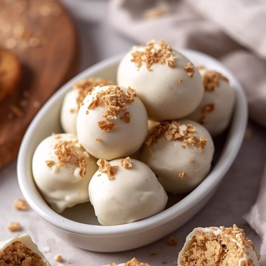 No Bake Biscoff Cookie Truffles Recipe