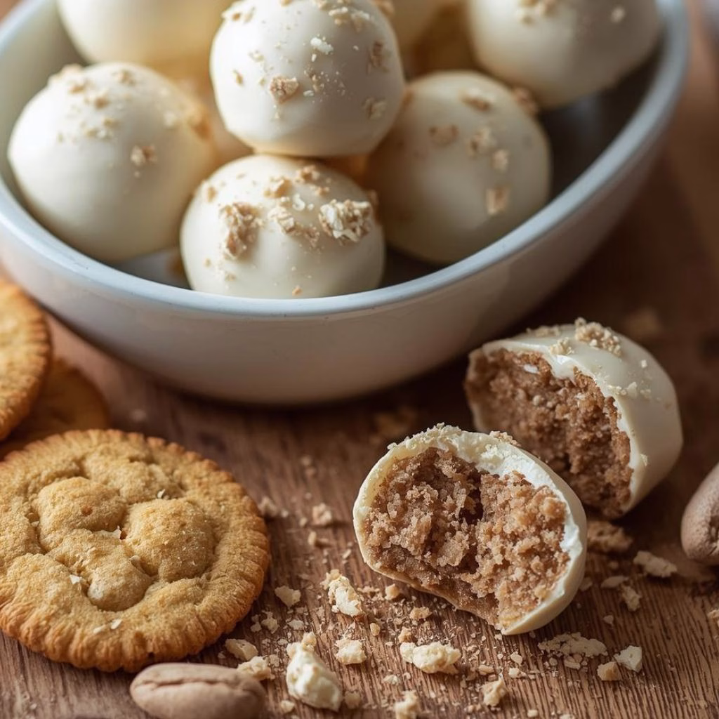 No Bake Biscoff Cookie Truffles Recipe