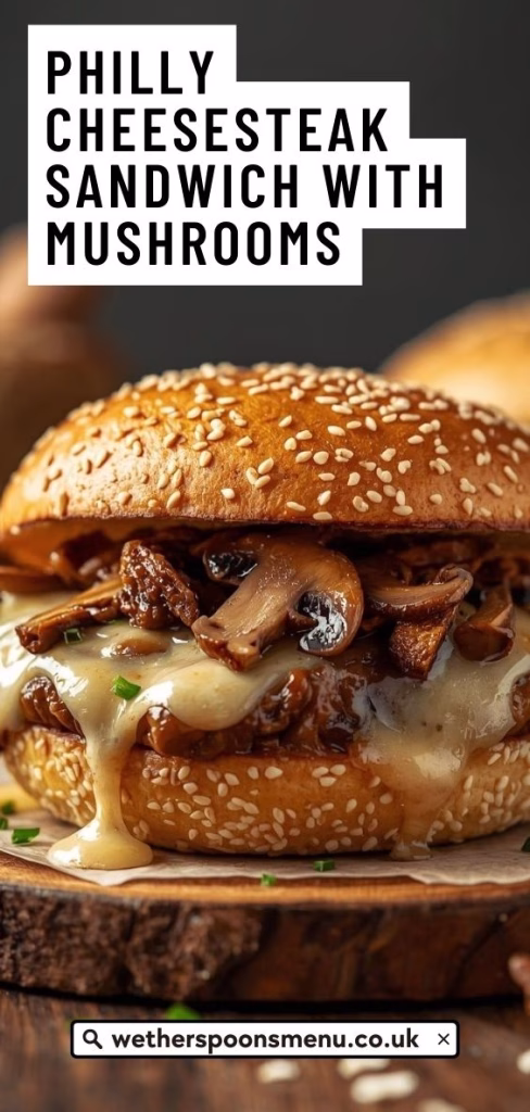 Philly Cheesesteak Sandwich With Mushrooms Recipe
