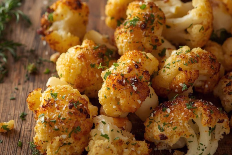 Crispy Parmesan Roasted Cauliflower Recipe