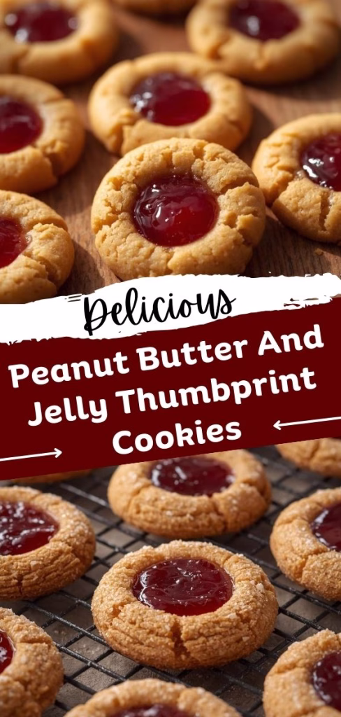 Peanut Butter and Jelly Thumbprint Cookies Recipe