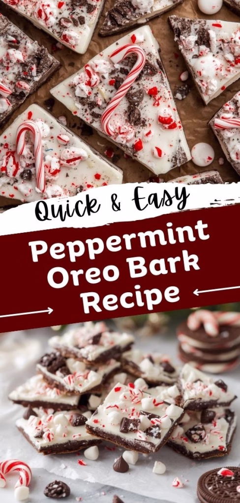 Peppermint Oreo Bark Recipe