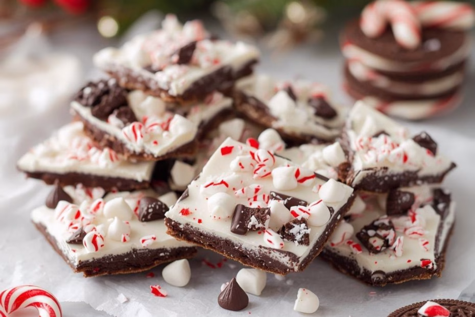 Peppermint Oreo Bark Recipe