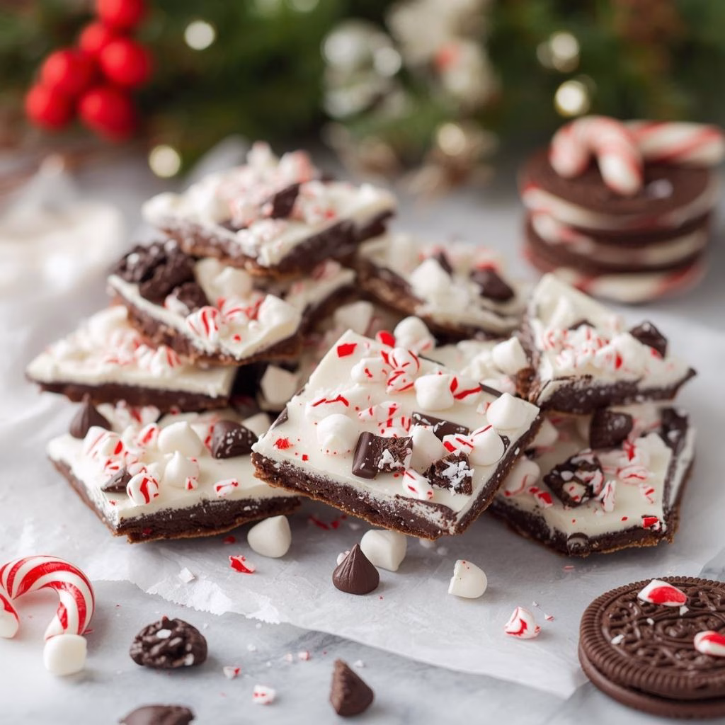 Peppermint Oreo Bark Recipe