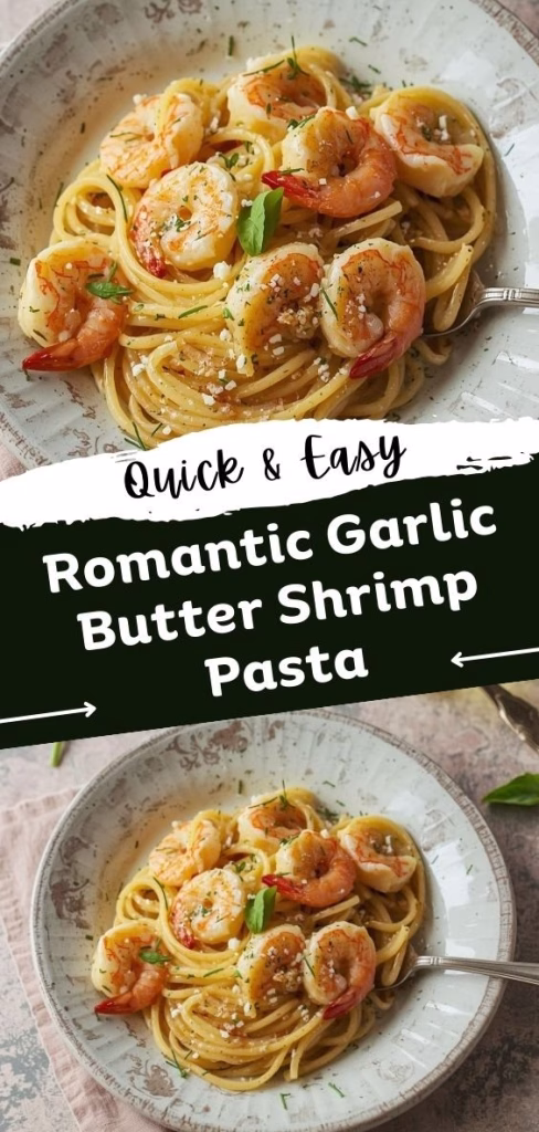 Romantic Garlic Butter Shrimp Pasta Recipe