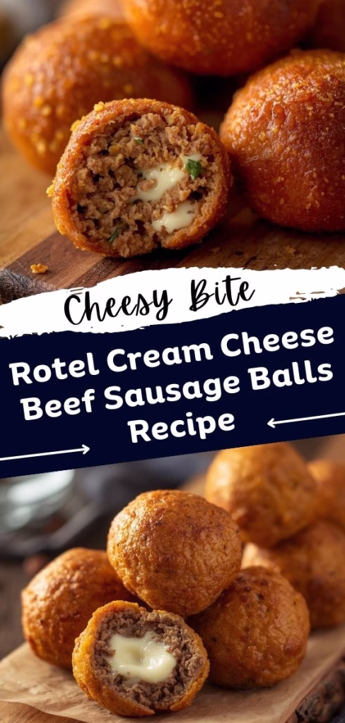 Rotel Cream Cheese Beef Sausage Balls Recipe