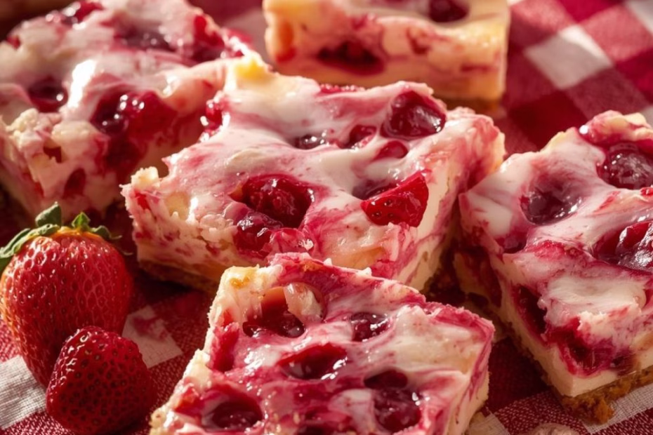 Strawberry Cheesecake Bars Recipe