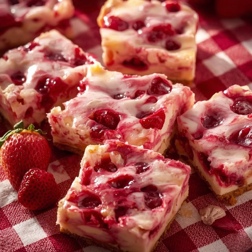 Strawberry Cheesecake Bars Recipe