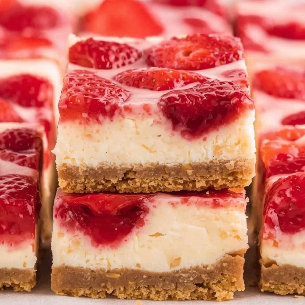 Strawberry Cheesecake Bars Recipe