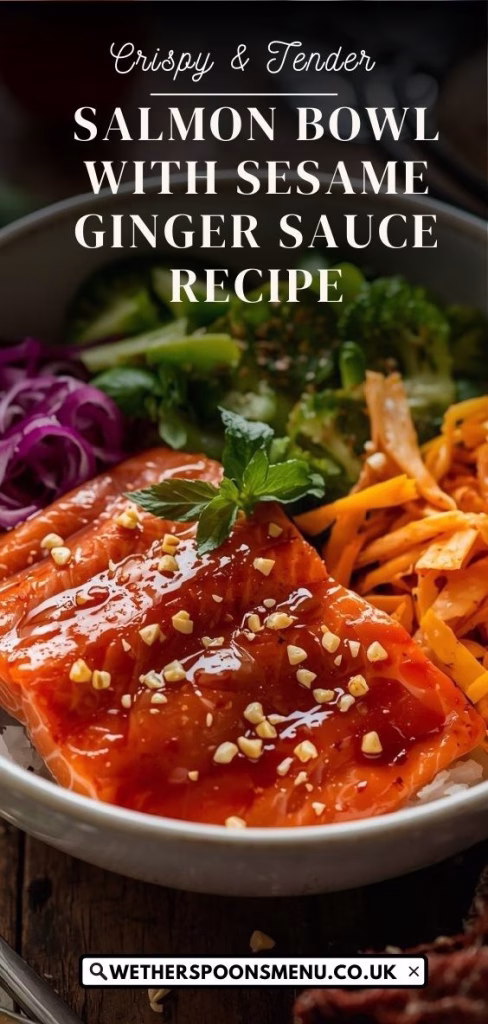 Salmon Bowl with Sesame Ginger Sauce Recipe